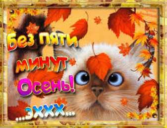 открытки с первым осенним днем  Красивые открытки  с первым днем осени. Пожелания хорошей осени 