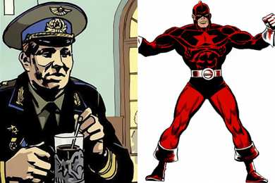 Открытки с Красным Стражем  Открытки и картинки с персонажем вселенной Marvel - Красным Стражем 