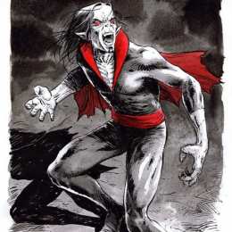 открытки с Морбиус Красочные открытки с персонажем вселенной Marvel - Морбиус   