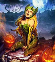 открытки с Аморой  Открытки и картинки с героем вселенной марвел - Амора-Чаровница 