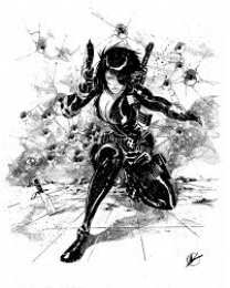 открытки с Домино  Открытки и картинки с персонажем вселенной марвел - Домино   