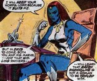 открытки с мистик  Красивые открытки с персонажем вселенной Marvel - Мистик    