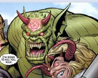 Открытки с суперзлодеем вселенной Marvel - Мерзостью         