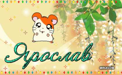 Яркие и красочные именные открытки для Ярослава                 