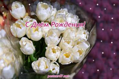 Красивые открытки с тюльпанами на день рождения              