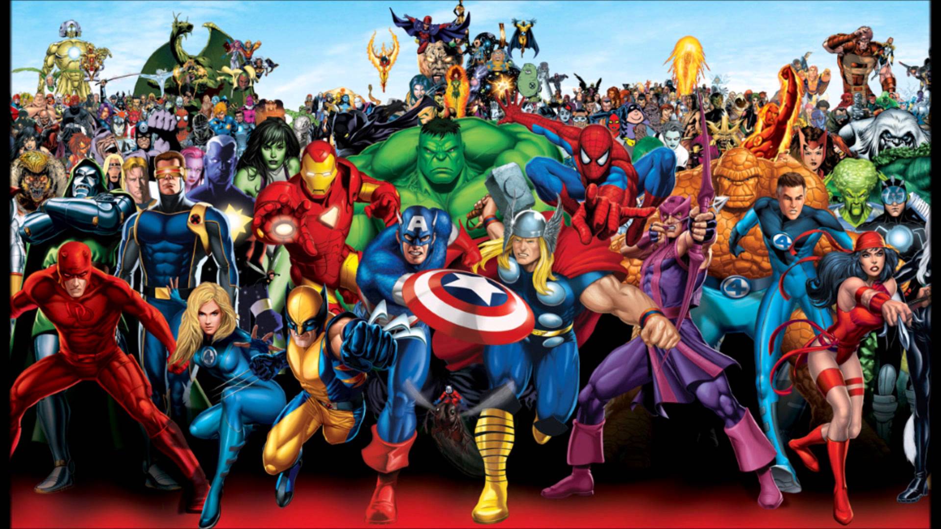 Открытки с героями комиксов 